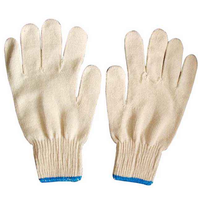 10針本白,白紗棉線手套(圖1) 10針本白,白紗棉線手套(圖1)