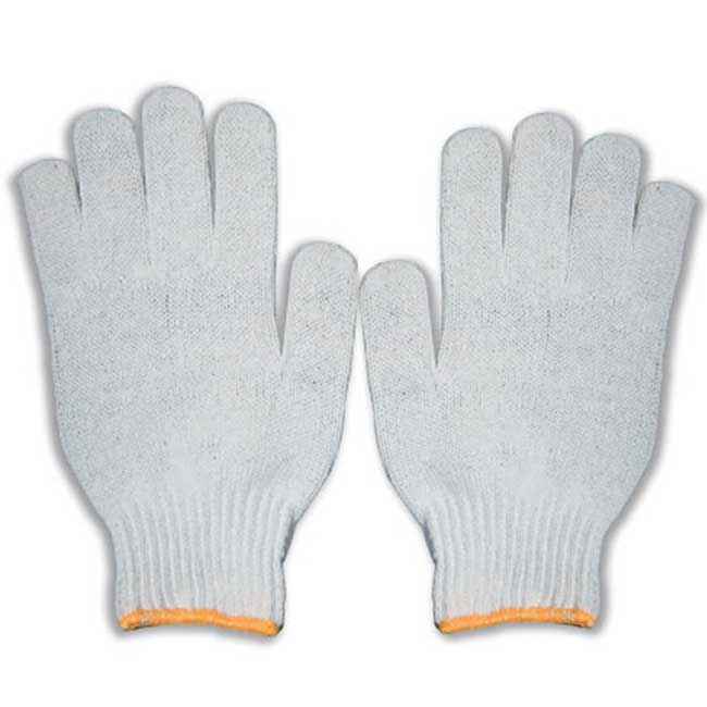 7針漂白, 白線棉紗手套(圖1) 7針漂白, 白線棉紗手套(圖1)